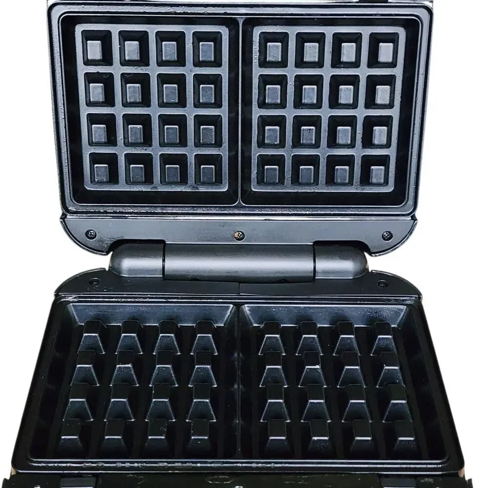 BLACK+DECKER 3-in-1 Waffle Maker Sandwich Grill Non-Stick Plates Vertical...